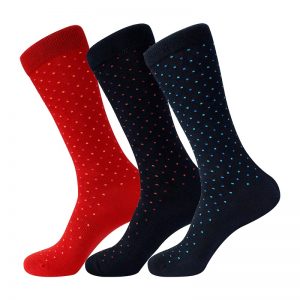 Combed Cotton Dress Crew Socks Fashion Get Noticed – 3 Pairs