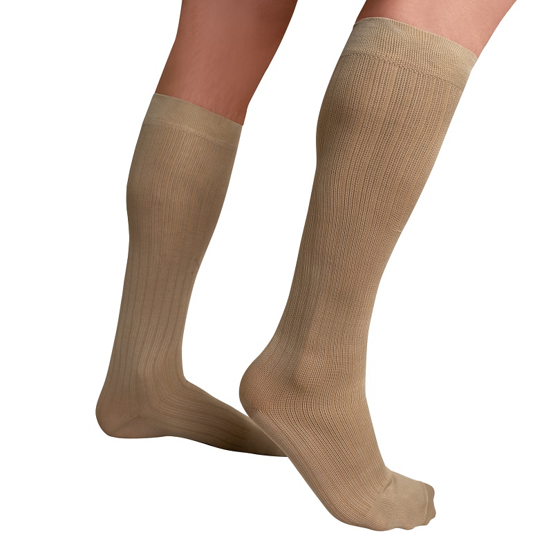 Light Compression Knee High Socks 8-15mmHg For Travelling - Men